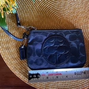 Navy Blue COACH Vintage wristlet
